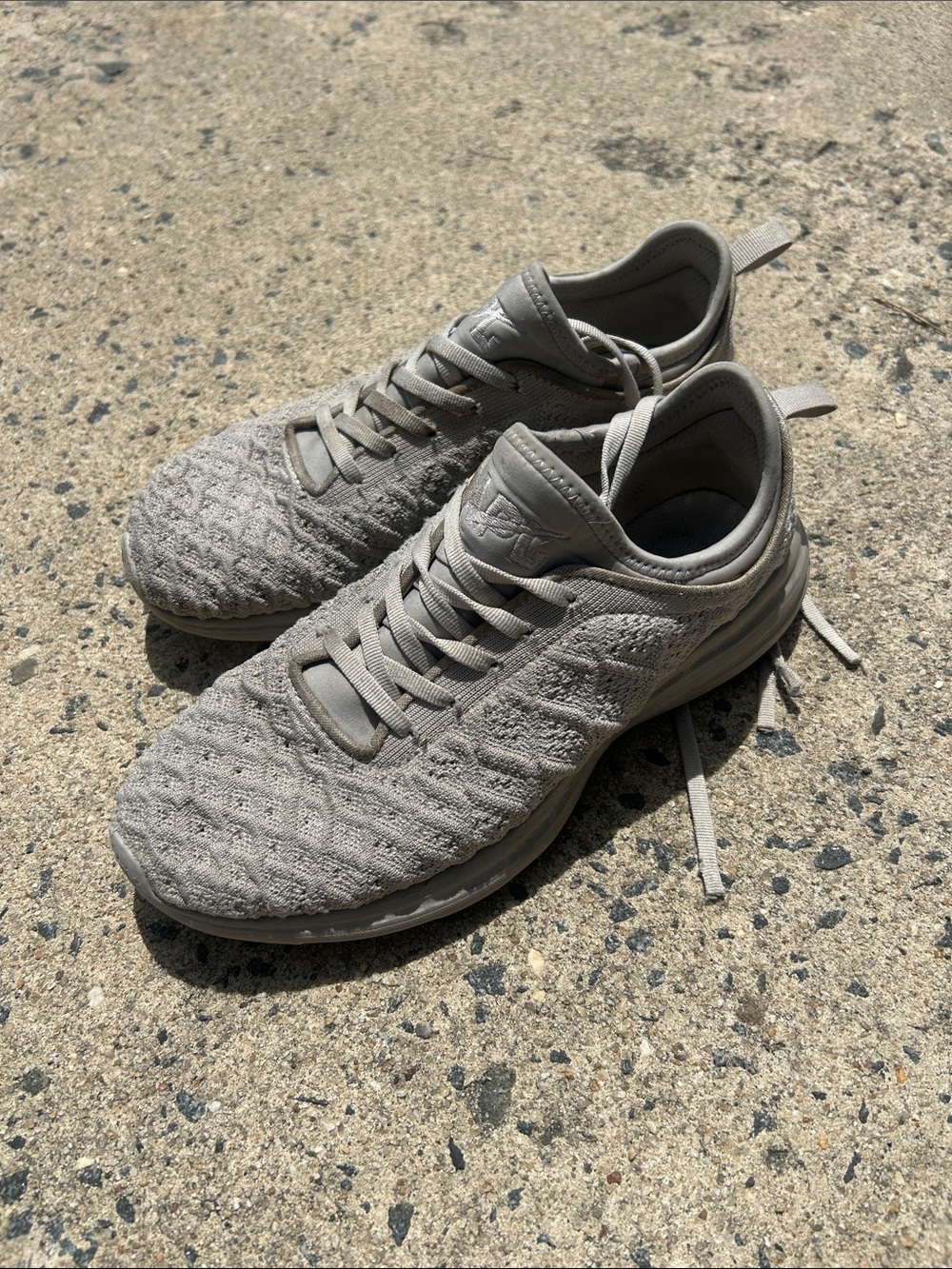 APL Women's Knit Athletic Sneakers in Light Gray